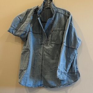 Denim Pullover Shirt